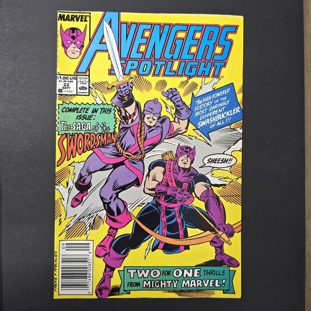 Avengers Spotlight #22 - Marvel Comics -- September 1989 (Bag & Board)